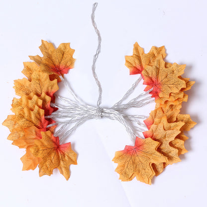 LED Maple Leaf String Light Garland for Holiday & Party Decor LD67