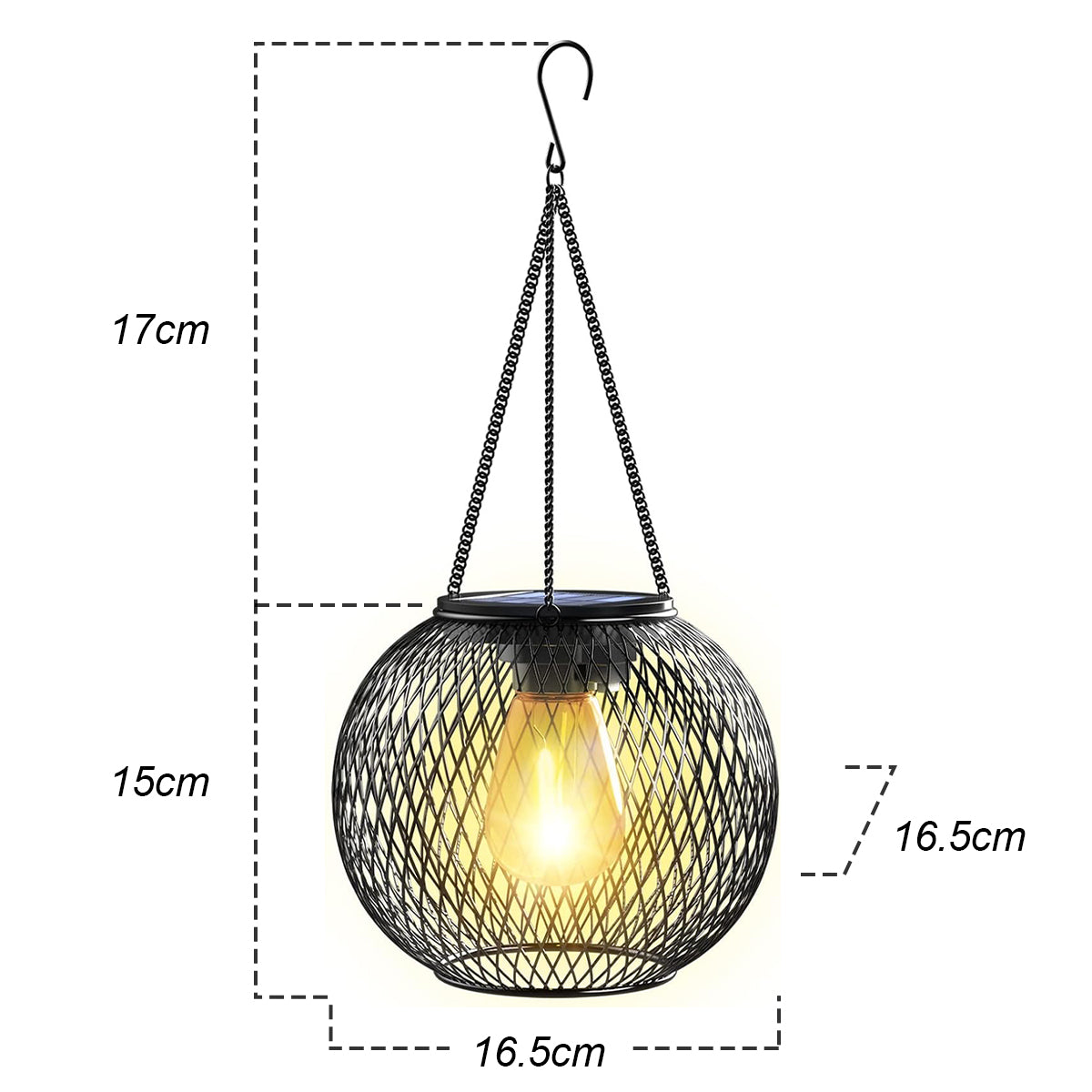 Solar Lantern Led Light Daylight Sensor Garden Lamps Lights Outdoor LD75