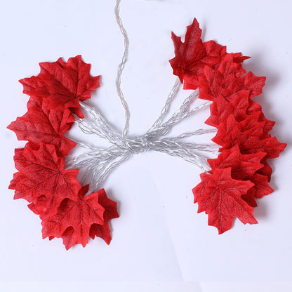 LED Maple Leaf String Light Garland for Holiday & Party Decor LD67