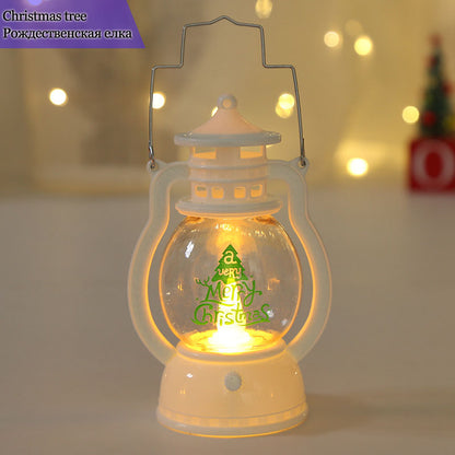 Portable LED Christmas Santa Claus Snowman Lanterns Indoor Decor LD66
