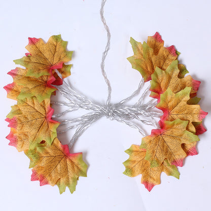 LED Maple Leaf String Light Garland for Holiday & Party Decor LD67