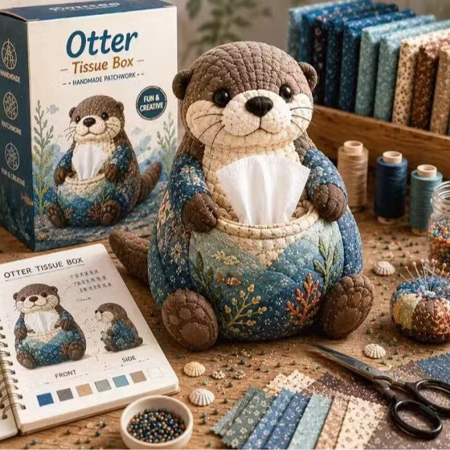 DIY Patchwork Animal Tissue Box Cover Kit | Cute Forest & Outback Friends Series