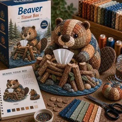 DIY Patchwork Animal Tissue Box Cover Kit | Cute Forest & Outback Friends Series