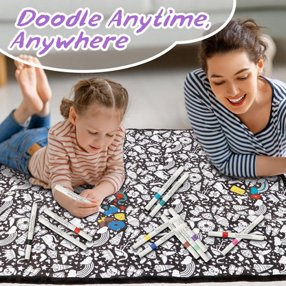 DIY Coloring Blanket, Sci-Fi, Space & Creative Graffiti Collection