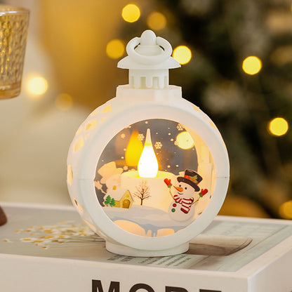Mini LED Christmas Lantern Lights Santa and Snowman Battery Operated LD70