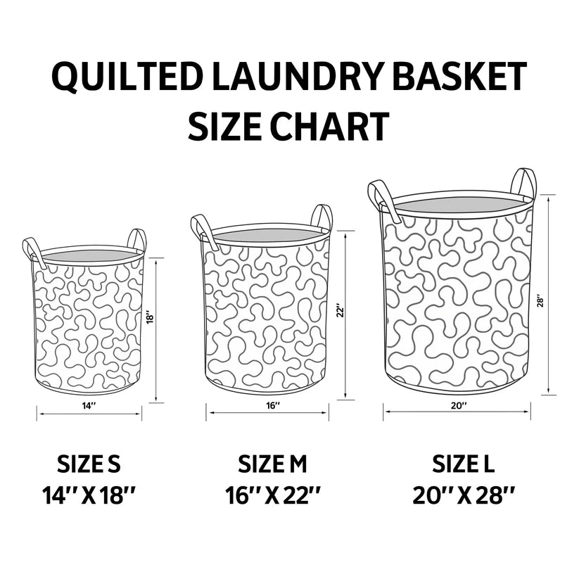 Highland Cow Quilted Laundry Basket EM05