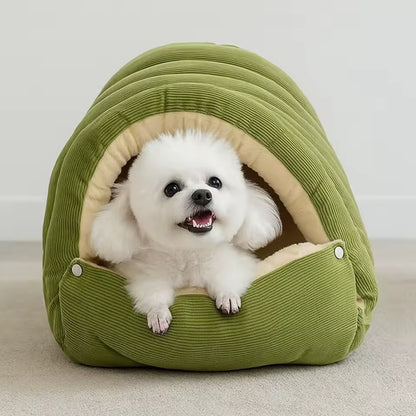 Cozy Foldable Pet Cave Bed Pet House Bed QH5