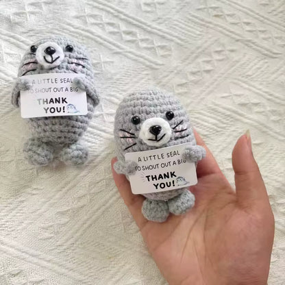 Positive Crochet Seal