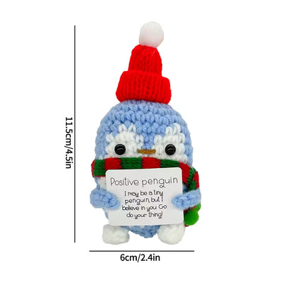 Crochet Positive Christmas Penguin