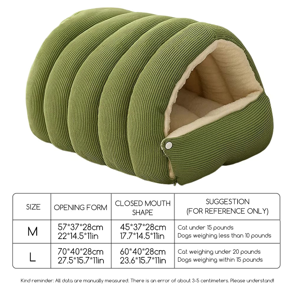 Cozy Foldable Pet Cave Bed Pet House Bed QH5