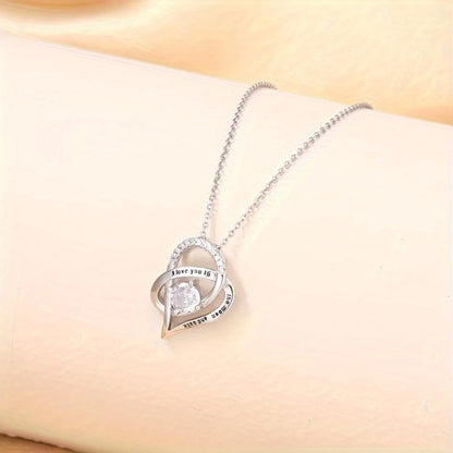 "I Love You to the Moon and Back" Engraving Necklace for Daughter from Dad