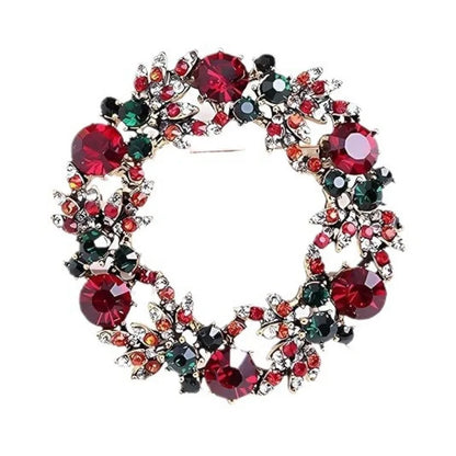 Christmas Wreath Brooch