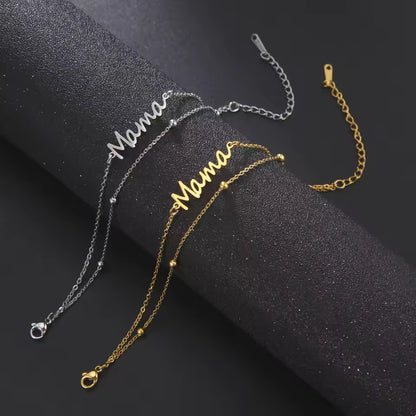 Letter Mama Charm Bracelet