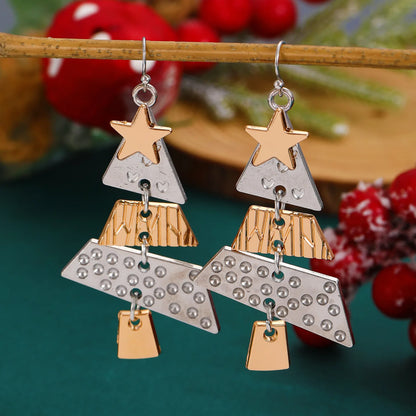 Christmas Tree Pendant Earrings