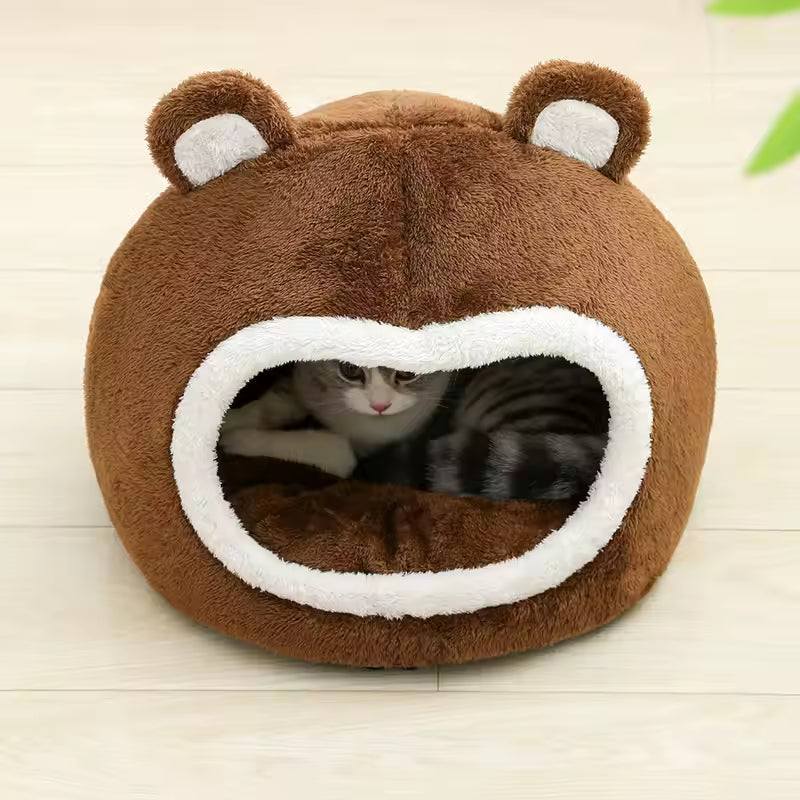 Funny Cat Bed Warm Pet House Bed QH6