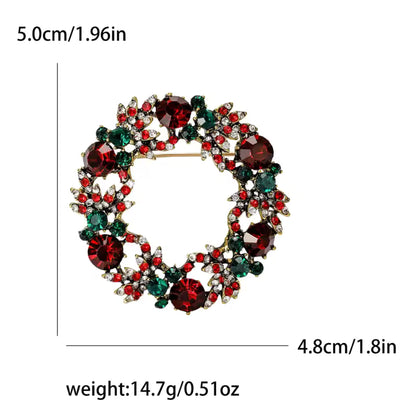 Christmas Wreath Brooch