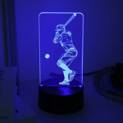 “For the Love of the Game” Softball 3D LED Night Light