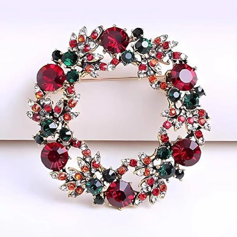 Christmas Wreath Brooch
