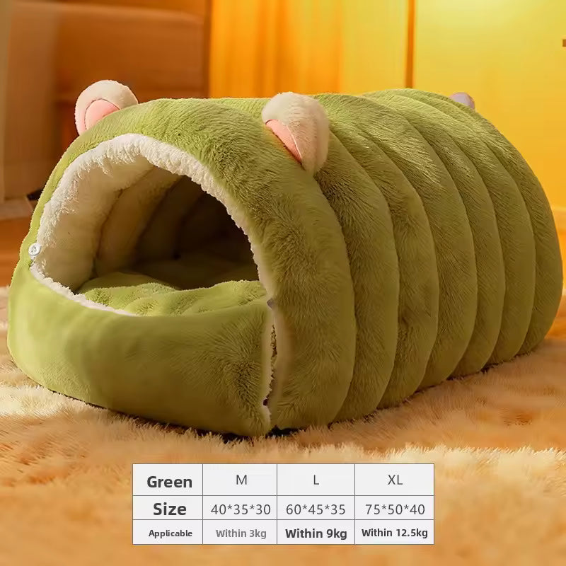 Cute Removable & Washable Warm Pet Sleeping Nest Pet House Bed QH10