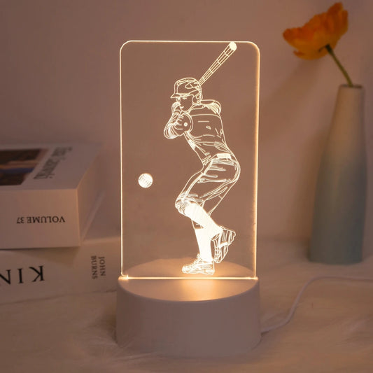 “For the Love of the Game” Softball 3D LED Night Light