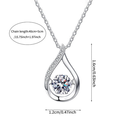 To My Sister I Want You To Know Teardrop Pendant Necklace