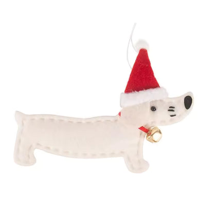 Dachshund Christmas Tree Fabric Ornament