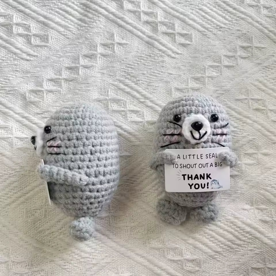 Positive Crochet Seal