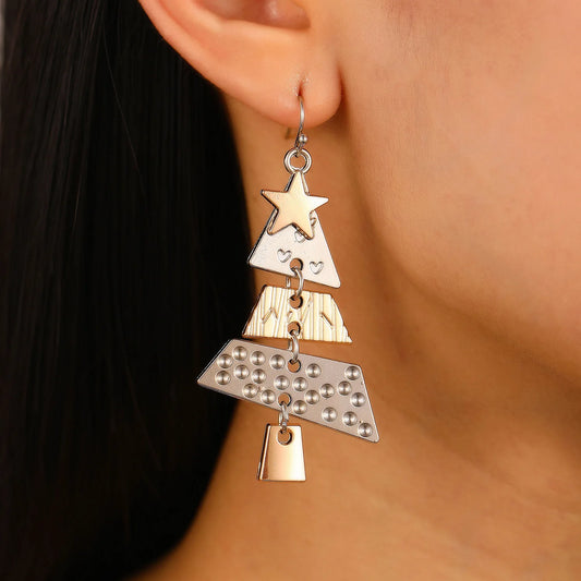 Christmas Tree Pendant Earrings