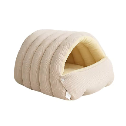 Cozy Foldable Pet Cave Bed Pet House Bed QH5