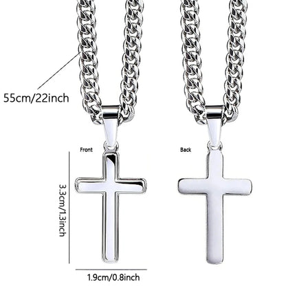 "My Dear Son Always Remember You Are Braver Than You" Believe Cross Necklace from Mom