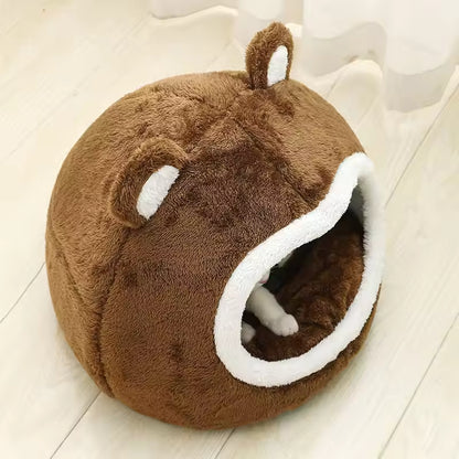 Funny Cat Bed Warm Pet House Bed QH6