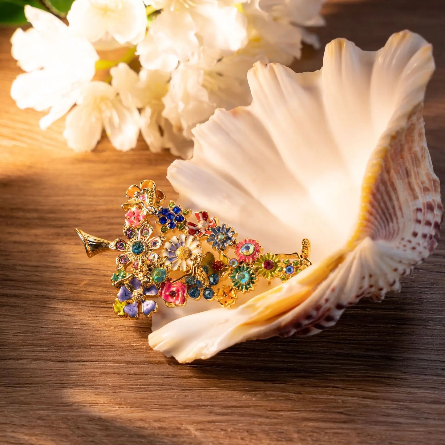 Baroque Luxury Christmas Tree Design Brooch