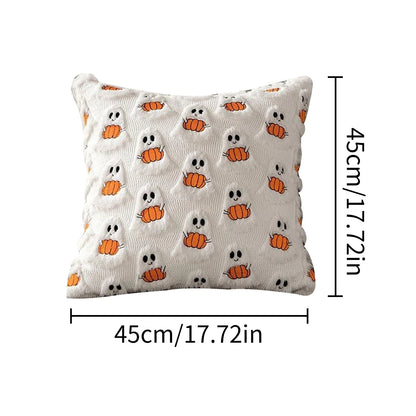 Ghost Hugging Pumpkin Pillow Cover