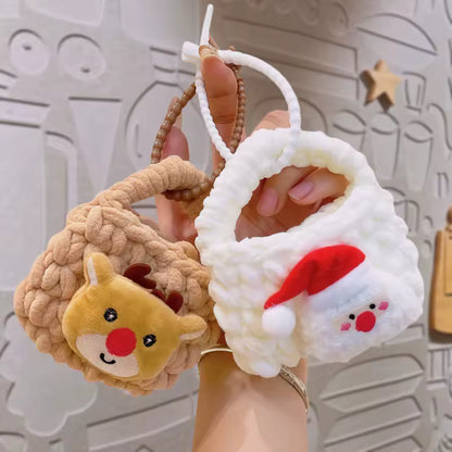 Crochet Christmas Bag Keychain