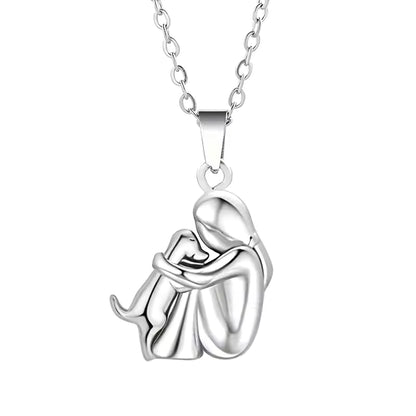 "Always By My Side" Dog Mom Pendant Necklace