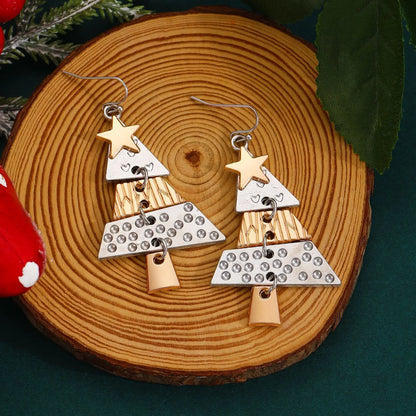 Christmas Tree Pendant Earrings