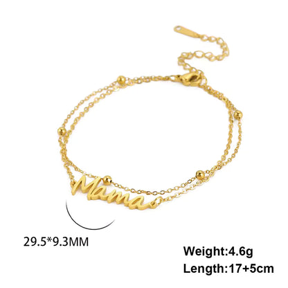 Letter Mama Charm Bracelet