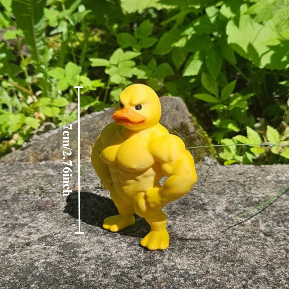 Muscle Duck 3D Statue