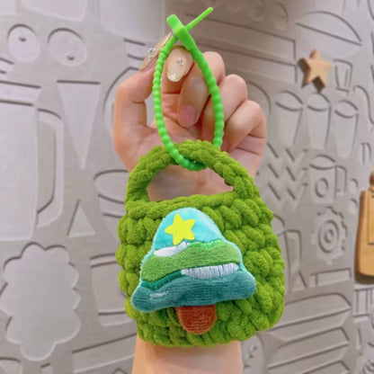 Crochet Christmas Bag Keychain