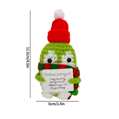 Crochet Positive Christmas Penguin