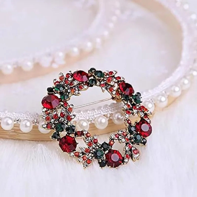 Christmas Wreath Brooch