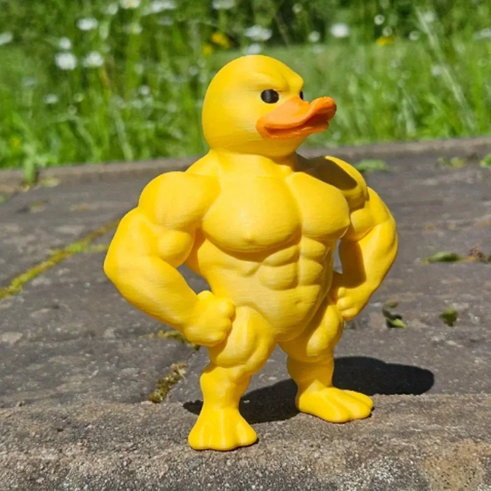 Muscle Duck 3D Statue