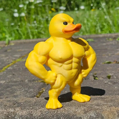 Muscle Duck 3D Statue