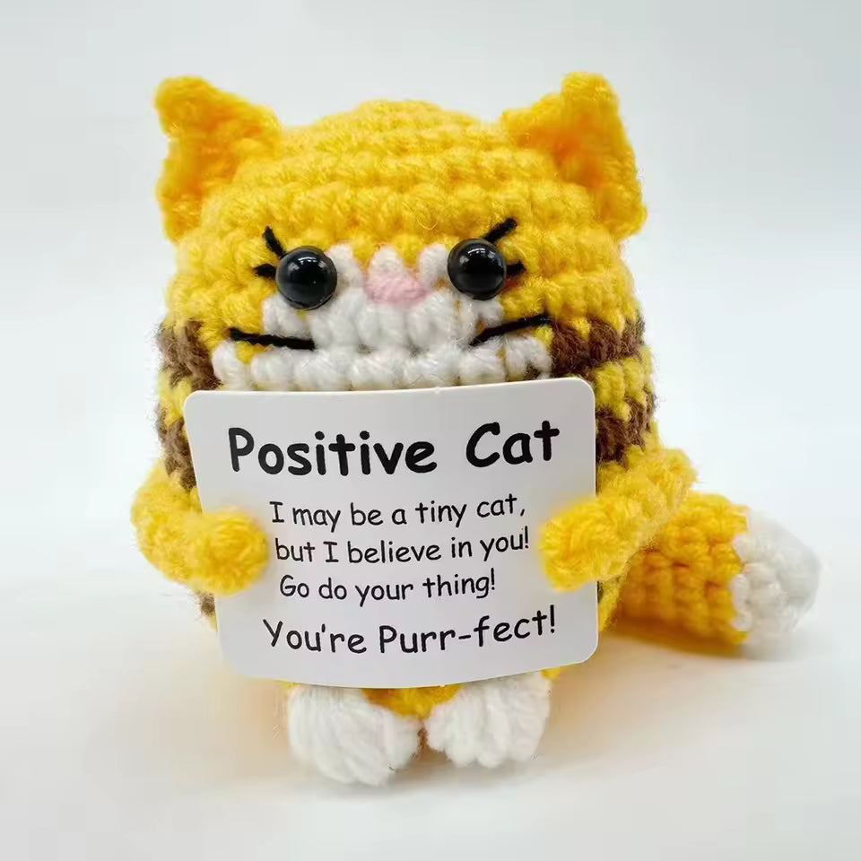 Crochet Positive Cat