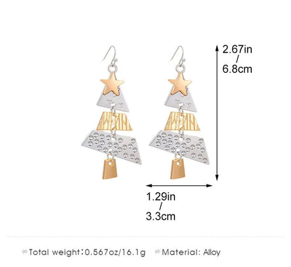 Christmas Tree Pendant Earrings