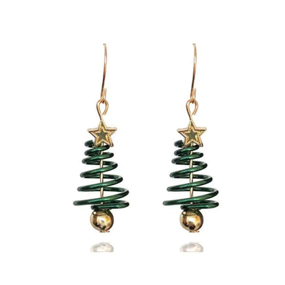 Christmas Tree Dangle Earrings