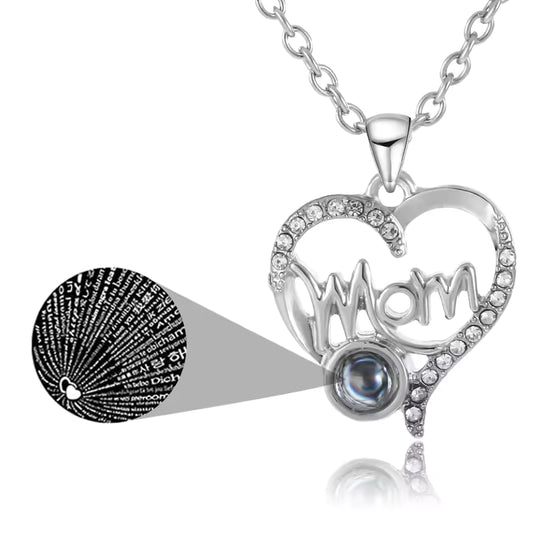 "100 Ways to Say I Love You" Mom Necklace