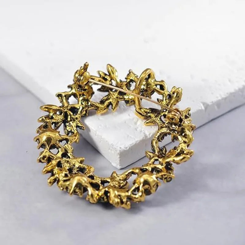 Christmas Wreath Brooch