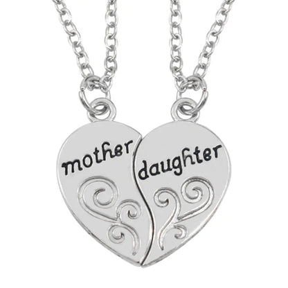 “Two Halves, One Heart” – Mother Daughter Necklace Set