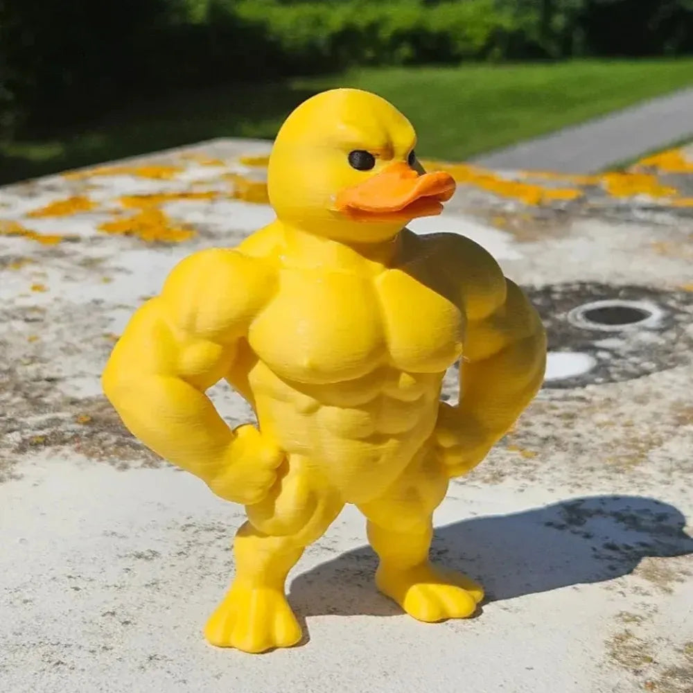 Muscle Duck 3D Statue